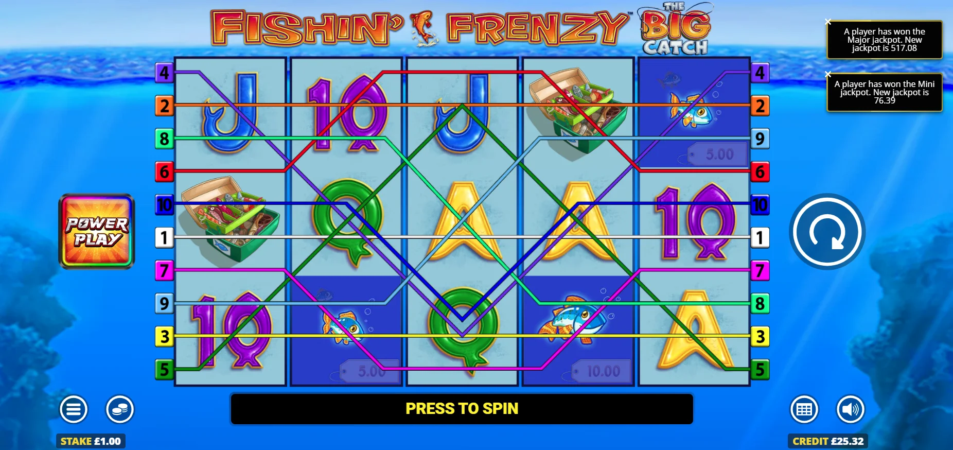 Fishin' Frenzy The Big Catch Rapid Fire Preview